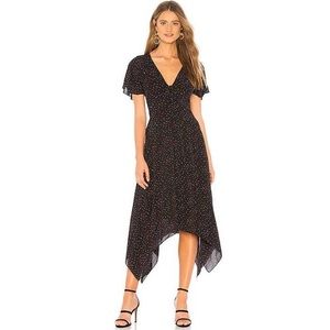 Joie Black Tamyra A Line Heart Print 4 Casual Maxi Dress